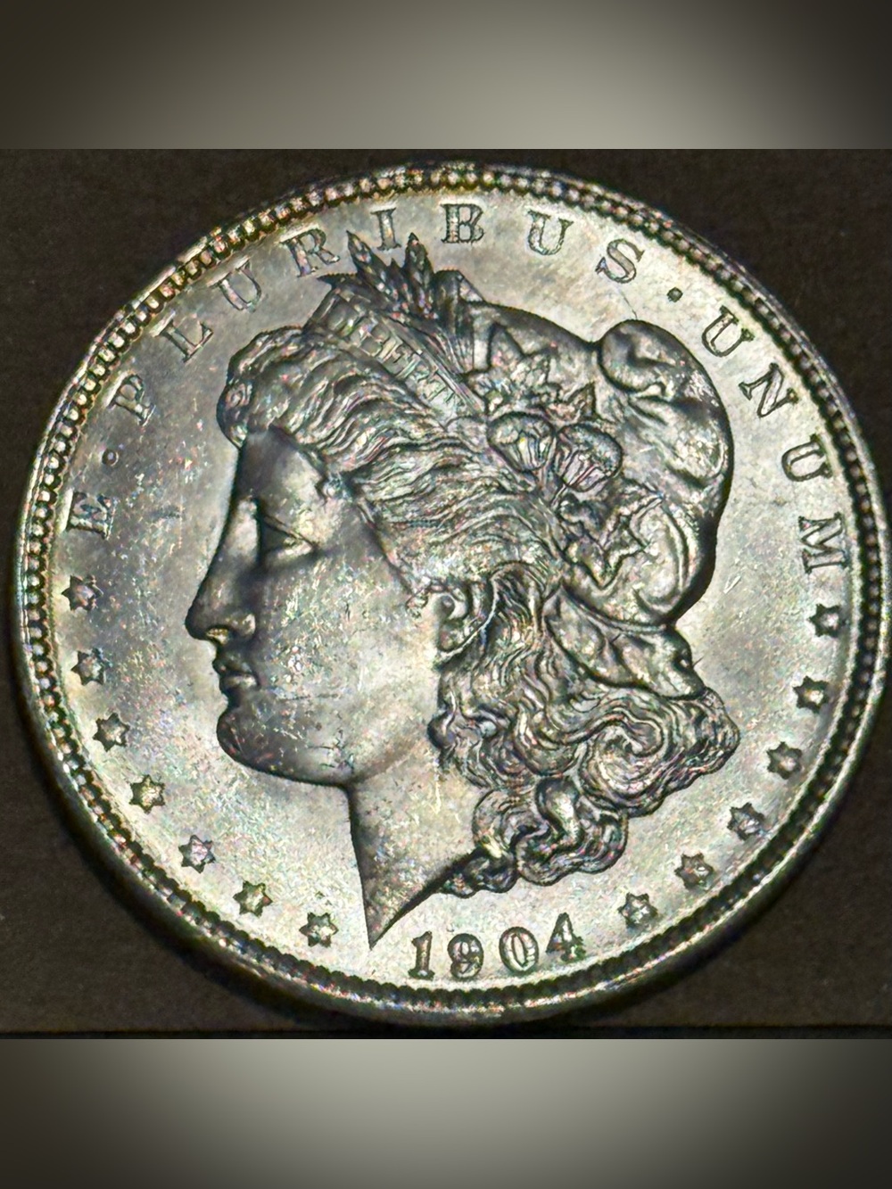 1904 Morgan Silver-Color Decorative Coin Accent